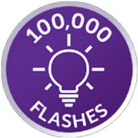 Lámpara de 100.000 pulsos